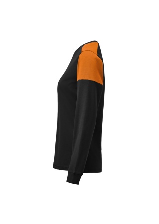 Dámské tričko PRIME T L/S Černá/oranžová Side