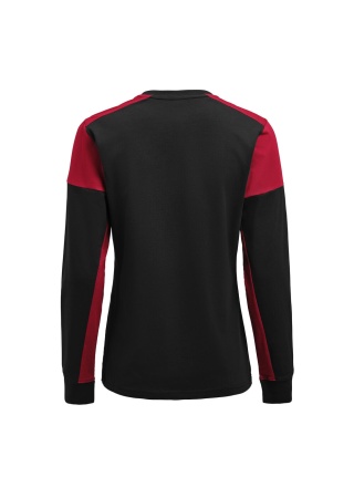 Dámské tričko PRIME T L/S Černá/červená Back Dámské tričko PRIME T L/S Černá/červená Back