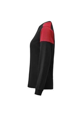 Dámské tričko PRIME T L/S Černá/červená Side