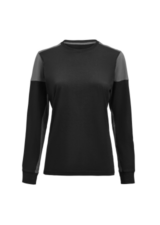 Dámské tričko PRIME T L/S Černá/antracit Front Dámské tričko PRIME T L/S Černá/antracit Front