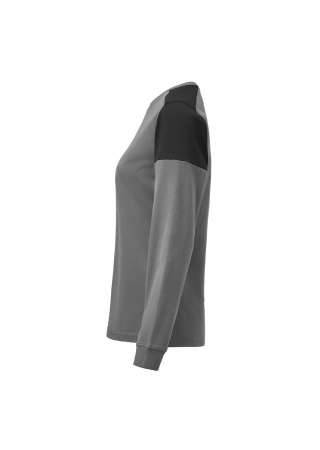 Dámské tričko PRIME T L/S antracit/černá Side