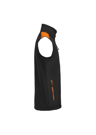 Softshellová vesta PRIME VEST Černá/oranžová Side Softshellová vesta PRIME VEST Černá/oranžová Side