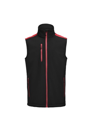 Softshellová vesta PRIME VEST Černá/červená Front Softshellová vesta PRIME VEST Černá/červená Front