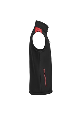 Softshellová vesta PRIME VEST Černá/červená Side Softshellová vesta PRIME VEST Černá/červená Side