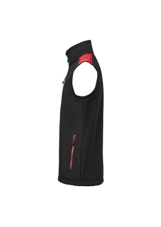 Softshellová vesta PRIME VEST Černá/červená Side Softshellová vesta PRIME VEST Černá/červená Side