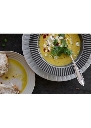 Hluboký talíř COFFEE & MORE, šedý Hluboký talíř COFFEE & MORE, šedý