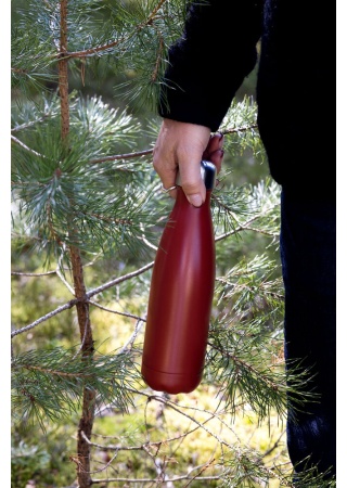 Nerezová termoska NILS, 500 ml, červená  
