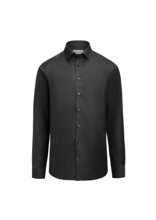 Košile GREEN BOW 02 STRETCH SLIM FIT Černá Front Košile GREEN BOW 02 STRETCH SLIM FIT Černá Front