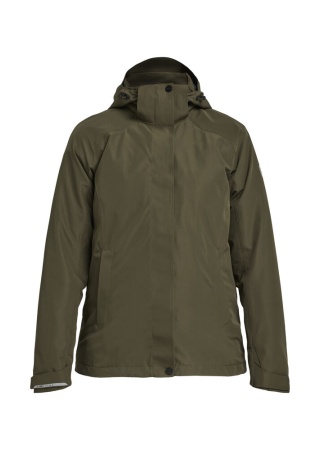 Dámská bunda do deště TENSON WESTING RAIN OLIVE Front