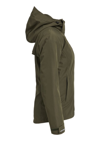Dámská bunda do deště TENSON WESTING RAIN OLIVE Side