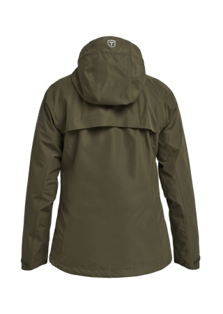 Dámská bunda do deště TENSON WESTING RAIN OLIVE Back