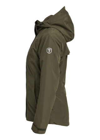 Dámská bunda do deště TENSON WESTING RAIN OLIVE Side