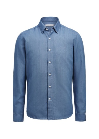 Denim košile SAYVILLE Světlá džínovina Front Denim košile SAYVILLE Světlá džínovina Front