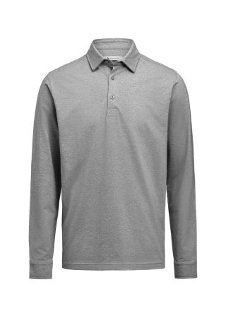 Polokošile s dlouhým rukávem SUPREME POLO LS Šedá melange Front Polokošile s dlouhým rukávem SUPREME POLO LS Šedá melange Front