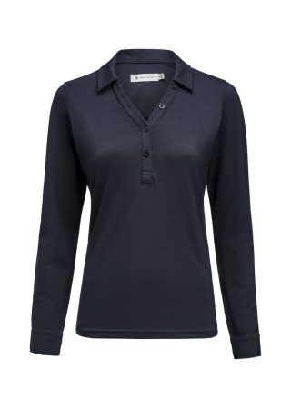 Dámská polokošile SUPREME POLO LS Námořnická modrá Front Dámská polokošile SUPREME POLO LS Námořnická modrá Front