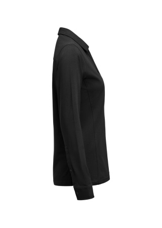 Dámská polokošile SUPREME POLO LS Černá Side Dámská polokošile SUPREME POLO LS Černá Side