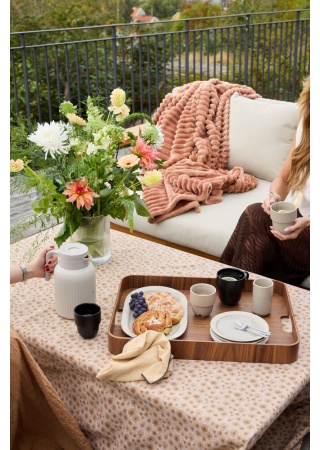 Hrníček s uchem INKA CUP, černý  