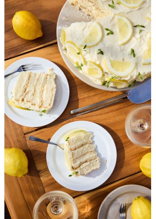 Dezertní talíř INKA, bílý  