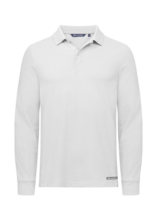 Polo tričko s dlouhým rukávem ADVANTAGE LS +35UPF WHITE Front