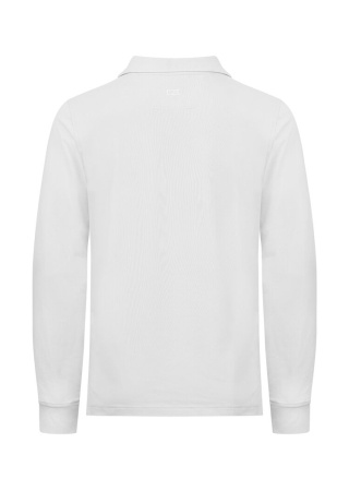 Polo tričko s dlouhým rukávem ADVANTAGE LS +35UPF WHITE Back
