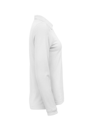 Dámské polo tričko s dlouhým rukávem ADVANTAGE LS+35 UPF WHITE Side
