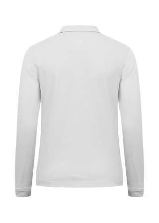 Dámské polo tričko s dlouhým rukávem ADVANTAGE LS+35 UPF WHITE Back