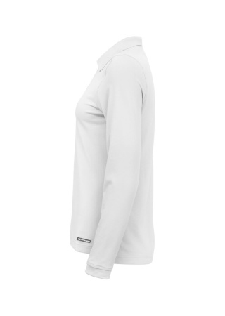 Dámské polo tričko s dlouhým rukávem ADVANTAGE LS+35 UPF WHITE Side