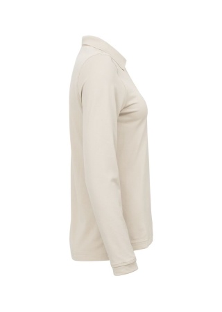 Dámské polo tričko s dlouhým rukávem ADVANTAGE LS+35 UPF BEIGE Side
