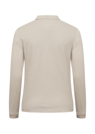 Dámské polo tričko s dlouhým rukávem ADVANTAGE LS+35 UPF BEIGE Back