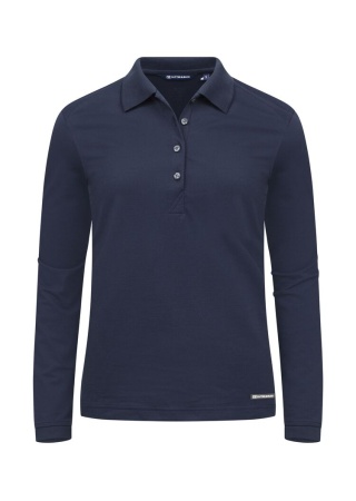 Dámské polo tričko s dlouhým rukávem ADVANTAGE LS+35 UPF NavyBlue Front
