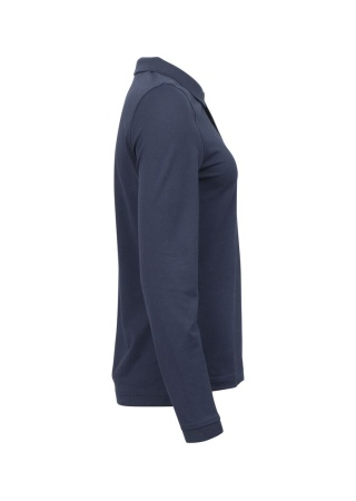 Dámské polo tričko s dlouhým rukávem ADVANTAGE LS+35 UPF NavyBlue Side