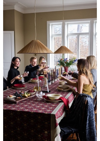 Skleněná karafa GURKEN na vodu i víno, čirá/červená  