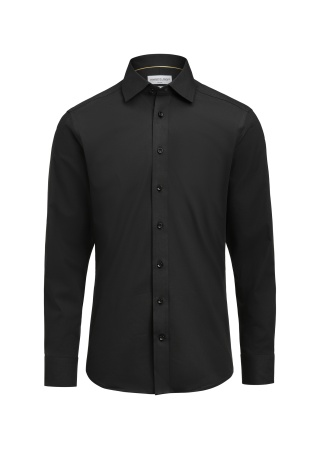 Strečová košile YELLOW BOW 150 twill stretch slim BLACK Front
