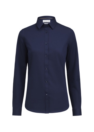 Strečová dámská košile YELLOW BOW 150 twill stretch NAVY/BROWN Front Strečová dámská košile YELLOW BOW 150 twill stretch NAVY/BROWN Front