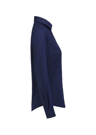 Strečová dámská košile YELLOW BOW 150 twill stretch NAVY/BROWN Side Strečová dámská košile YELLOW BOW 150 twill stretch NAVY/BROWN Side