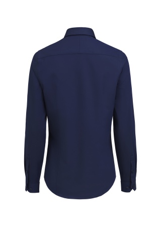 Strečová dámská košile YELLOW BOW 150 twill stretch NAVY/BROWN Back