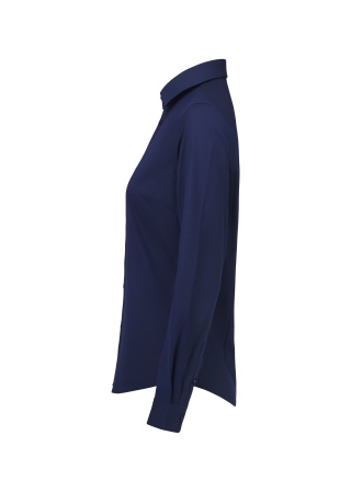 Strečová dámská košile YELLOW BOW 150 twill stretch NAVY/BROWN Side Strečová dámská košile YELLOW BOW 150 twill stretch NAVY/BROWN Side