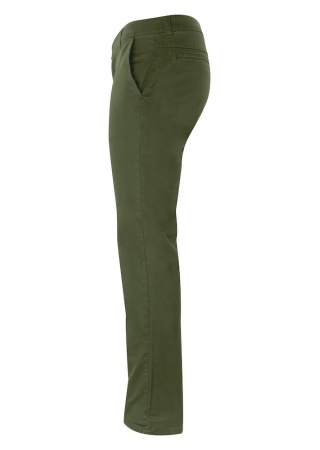 Pánské kalhoty Harvest - Chino Officer Zelená Moss Green Side Pánské kalhoty Harvest - Chino Officer Zelená Moss Green Side