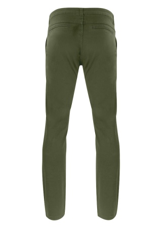 Pánské kalhoty Harvest - Chino Officer Zelená Moss Green Back Pánské kalhoty Harvest - Chino Officer Zelená Moss Green Back