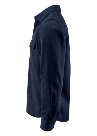 Unisex košilová bunda Highwoods Námořnická modrá Side Unisex košilová bunda Highwoods Námořnická modrá Side