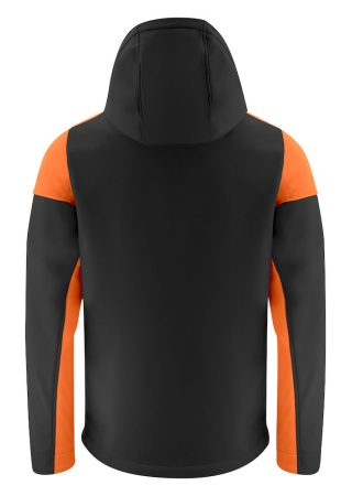 Softshellová bunda Prime Černá/oranžová Back Softshellová bunda Prime Černá/oranžová Back