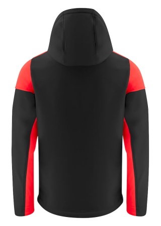 Softshellová bunda Prime Černá/červená Back Softshellová bunda Prime Černá/červená Back