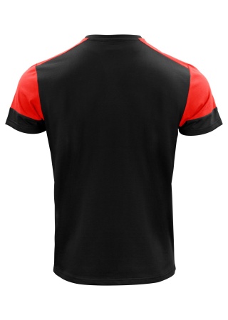 Dvoubarevné tričko Prime T Černá/červená Back Dvoubarevné tričko Prime T Černá/červená Back
