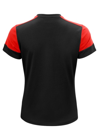 Dvoubarevné dámské tričko Prime T Černá/červená Back Dvoubarevné dámské tričko Prime T Černá/červená Back