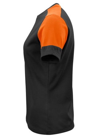 Dvoubarevné dámské tričko Prime T Černá/oranžová Side Dvoubarevné dámské tričko Prime T Černá/oranžová Side