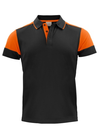 Pánská polokošile Printer Prime Černá/oranžová Front Pánská polokošile Printer Prime Černá/oranžová Front