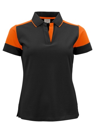 Dámská polokošile Printer Prime Černá/oranžová Front Dámská polokošile Printer Prime Černá/oranžová Front