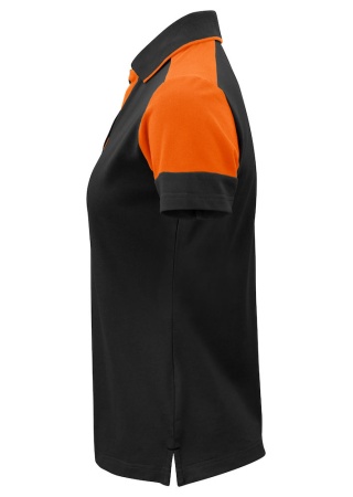 Dámská polokošile Printer Prime Černá/oranžová Side Dámská polokošile Printer Prime Černá/oranžová Side