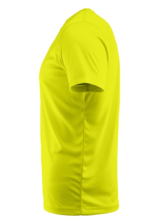 Funkční tričko Printer RUN NEON YELLOW Side Funkční tričko Printer RUN NEON YELLOW Side