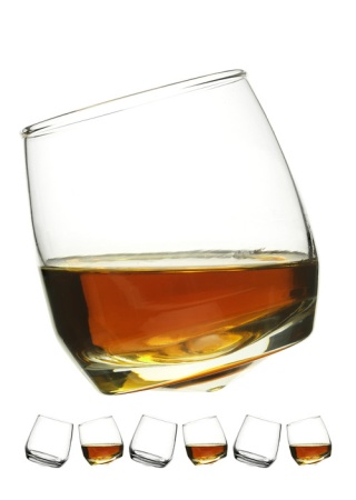 Opilé skleničky na whiskey - 6 ks v balení Opilé skleničky na whiskey - 6 ks v balení
